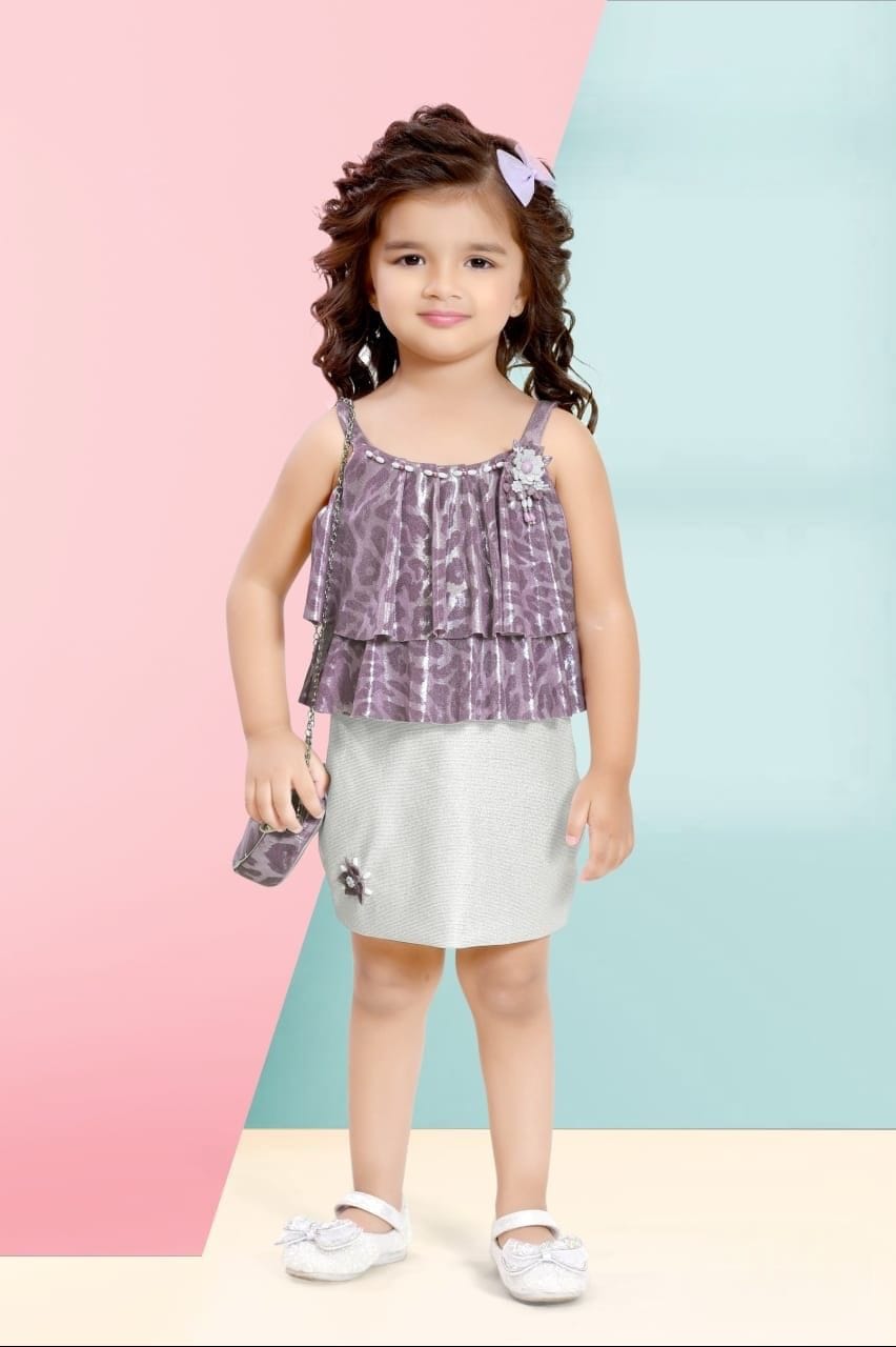 Short middi One shoulder Sleeves - 01231ZU_Lilac