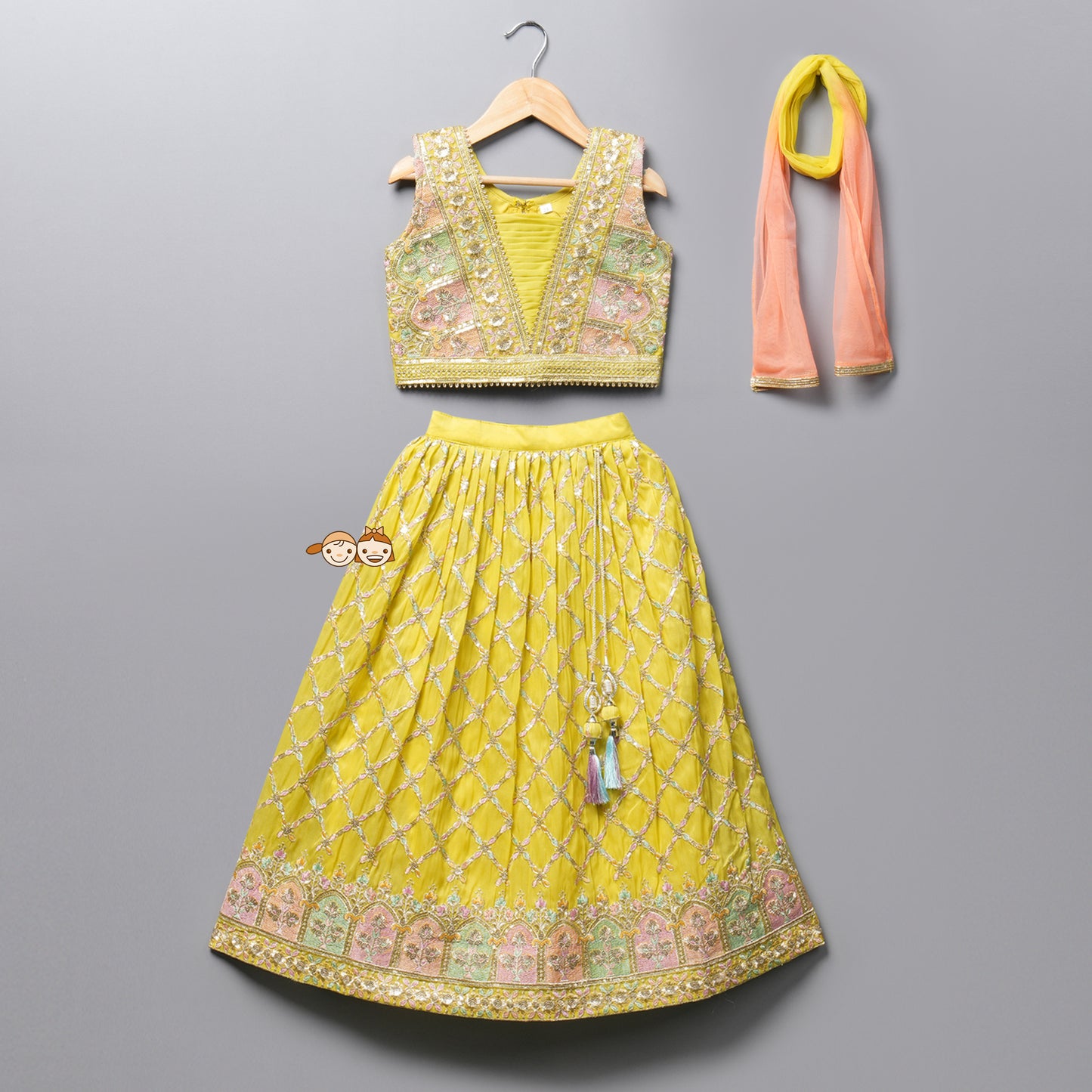 Fancy Ethnic Lehenga Choli-02051MA_Lemon
