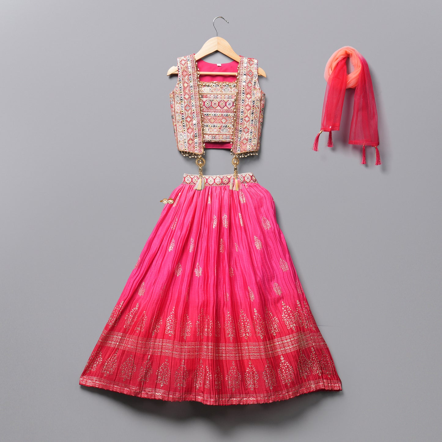 Jacket Style Lehenga Choli 7065 Rani