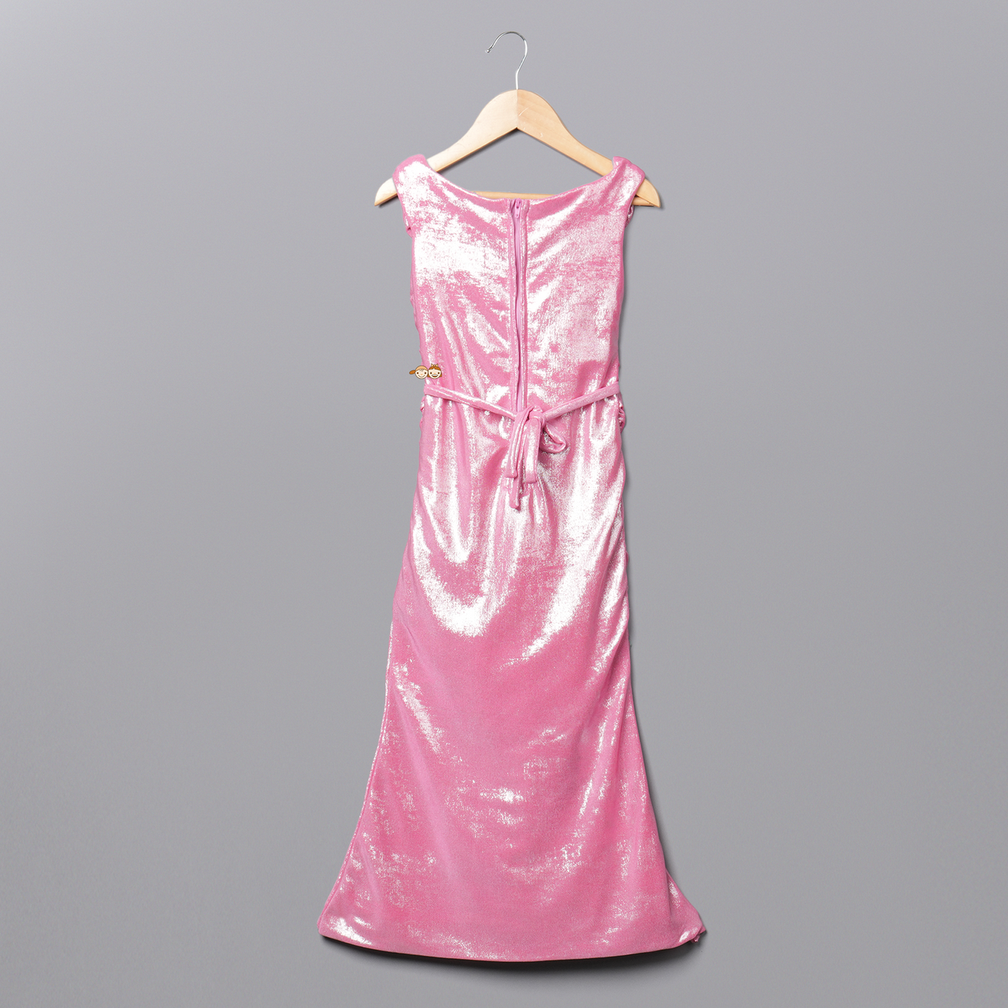 Western Gown boatneck front cut 25049 Pink