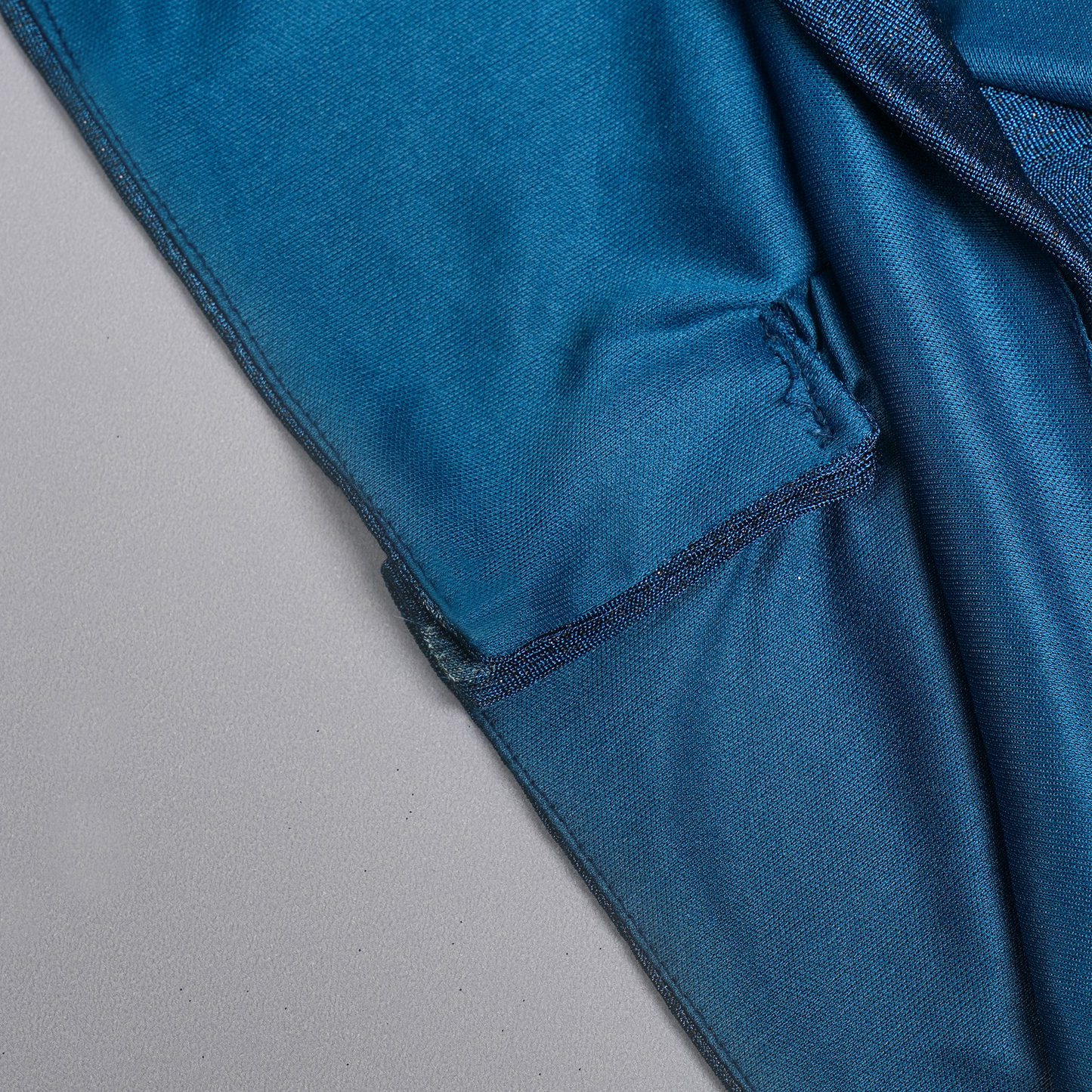 Short middi cowl neck Sleeveless -01820FL_Blue