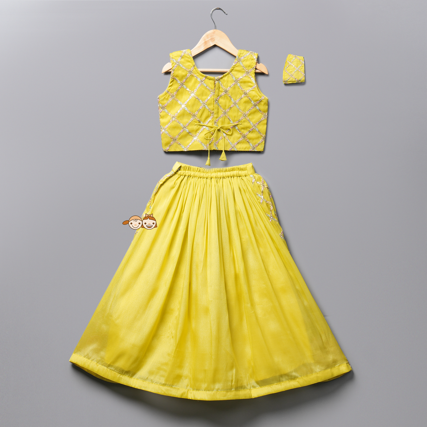 Fancy Ethnic Lehenga Choli-02051MA_Lemon