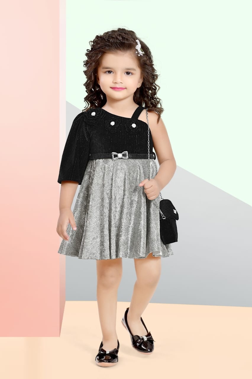 Short middi One shoulder Sleeves - 01243ZU_Grey