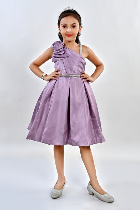 Fancy Party Dress-24LA01008 Purple