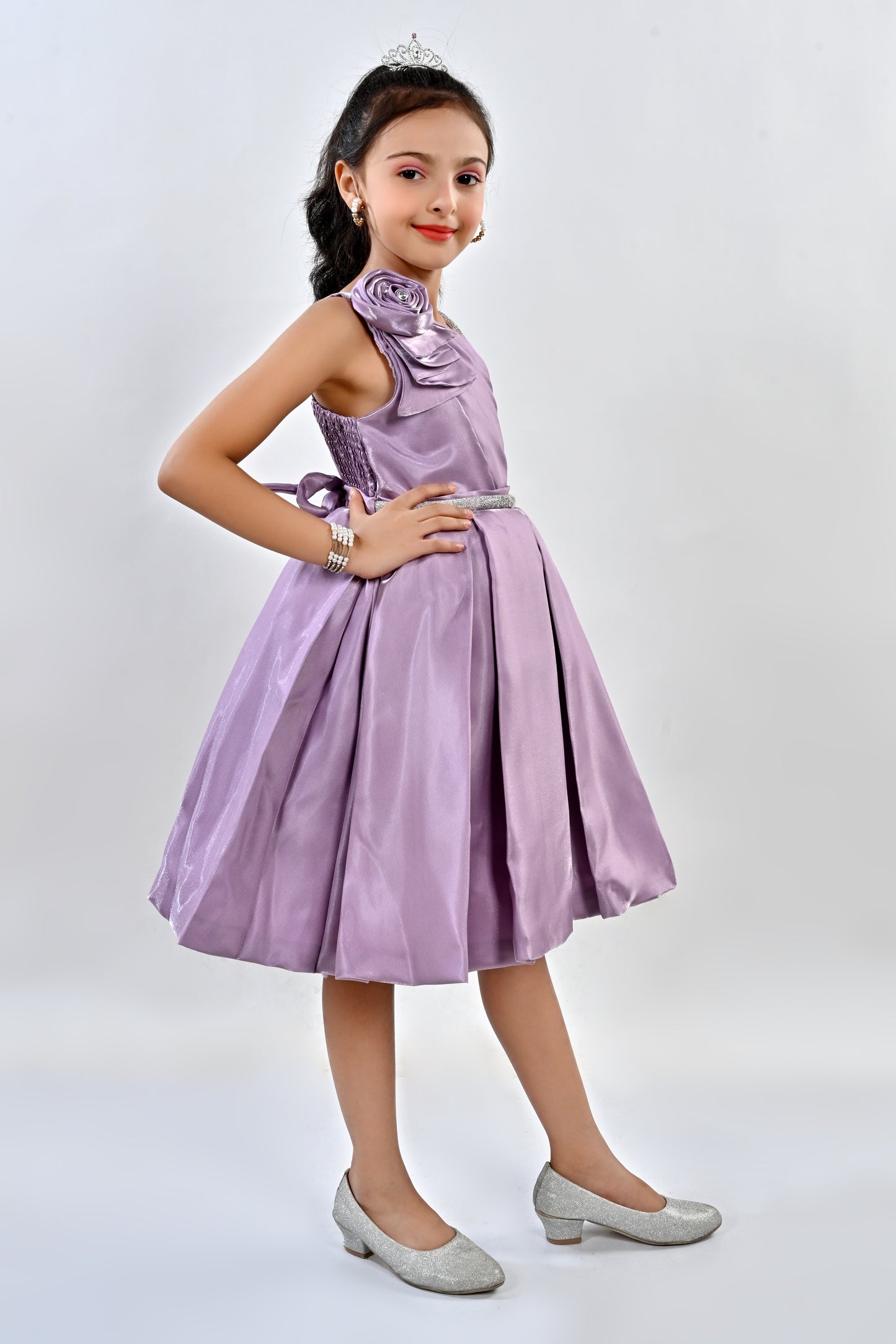 Fancy Party Dress-24LA01008 Purple