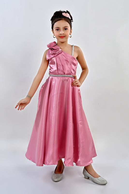 Fancy Party Dress-24MA01002 H.Pink