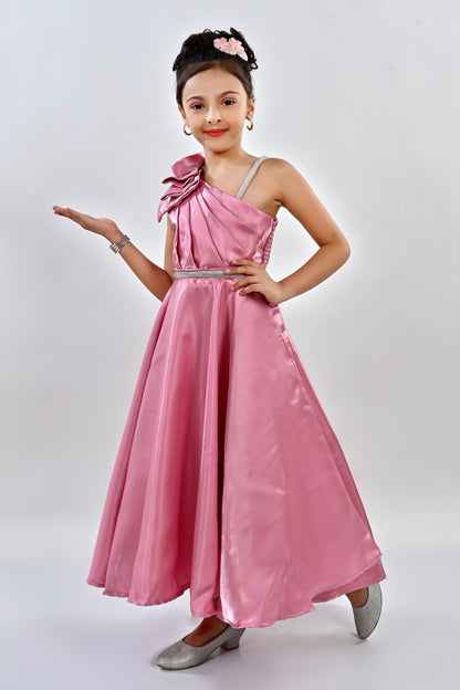 Fancy Party Dress-24MA01002 H.Pink