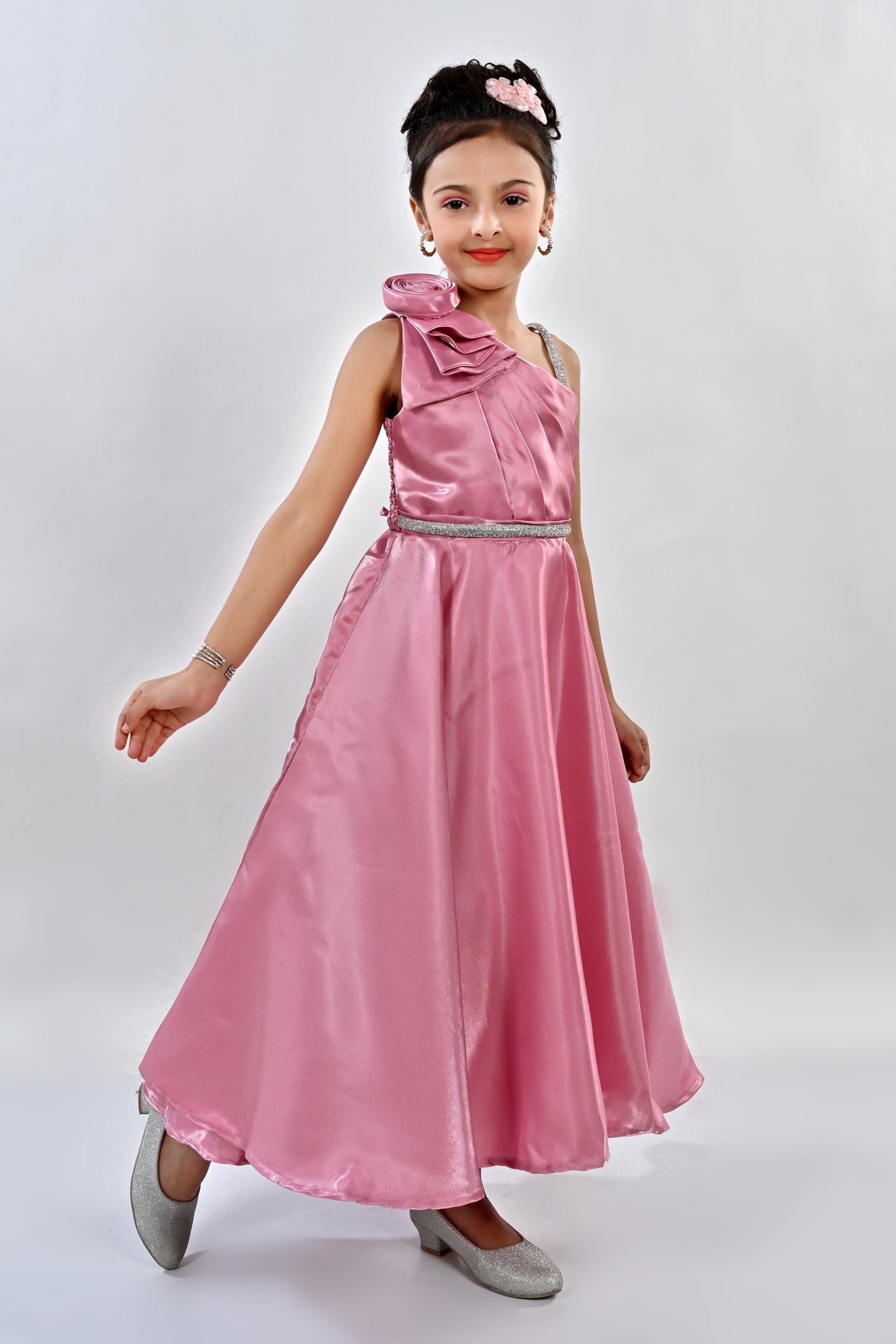 Fancy Party Dress-24MA01002 H.Pink