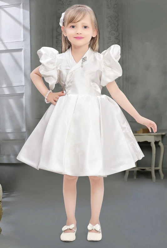 Fancy Party Frock-00720HA_White