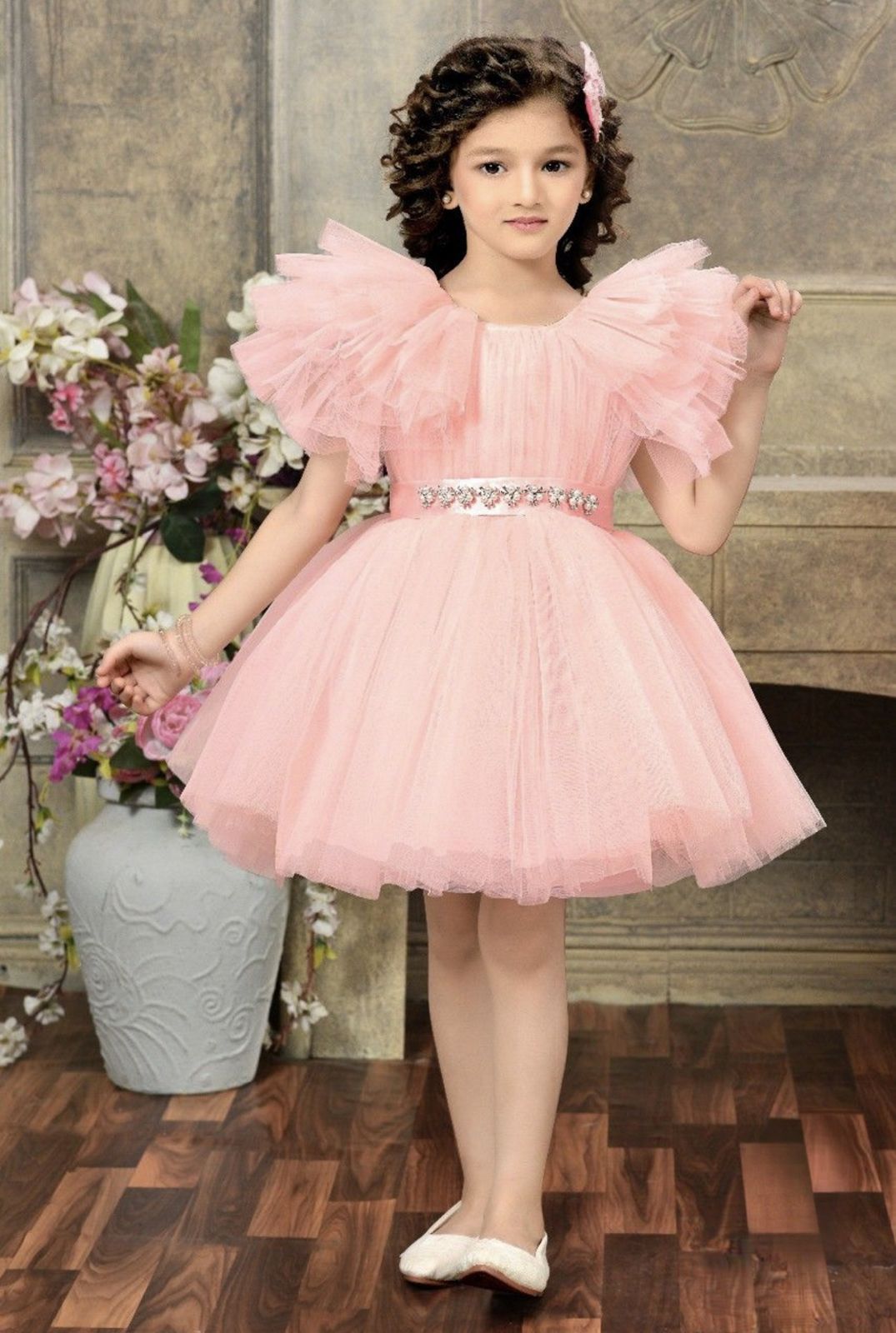 Fancy Party Frock-00011AA_Peach