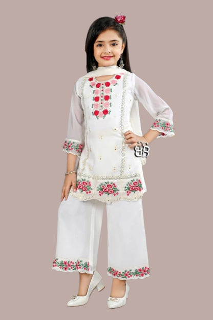 Fancy Ethnic Plazo Set-00672LA_White