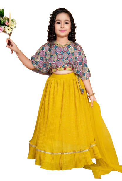 Fancy Lehenga Top-00307MA_Yellow