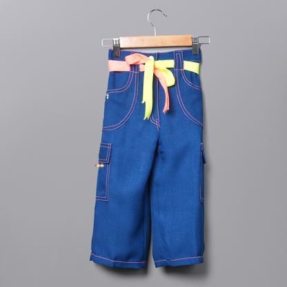 Co-Ord Set Stylish Denim look - 25019MA_Blue