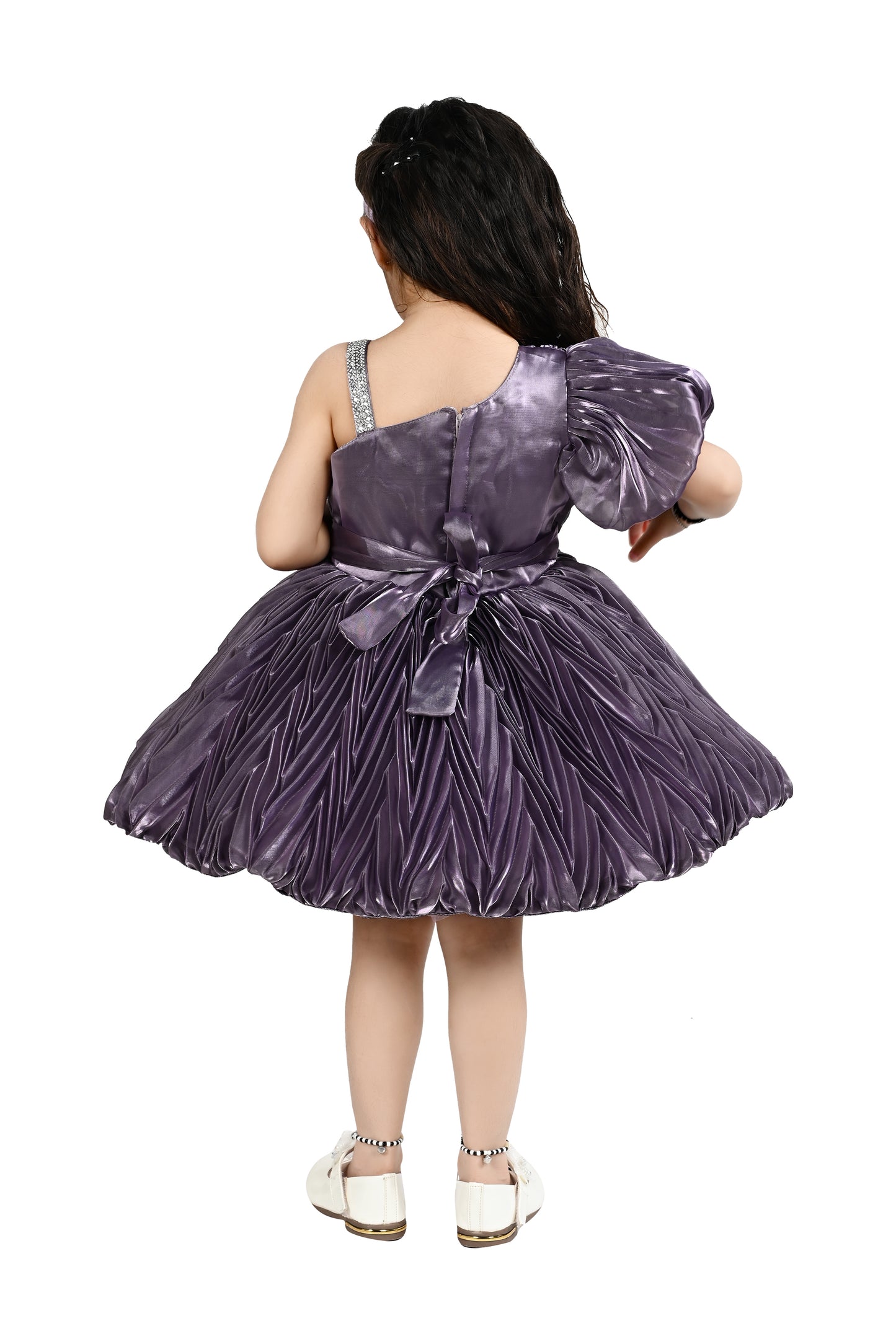 Frock Fit and Flared with Bow Lavender -24HA00748