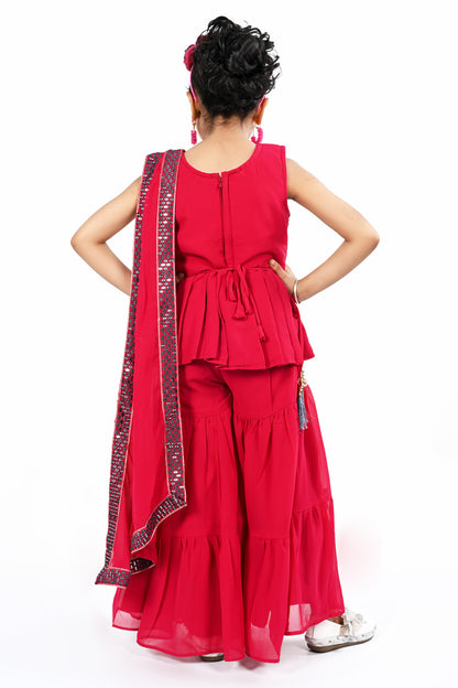 Sarara with attach dupatta -24MA07064