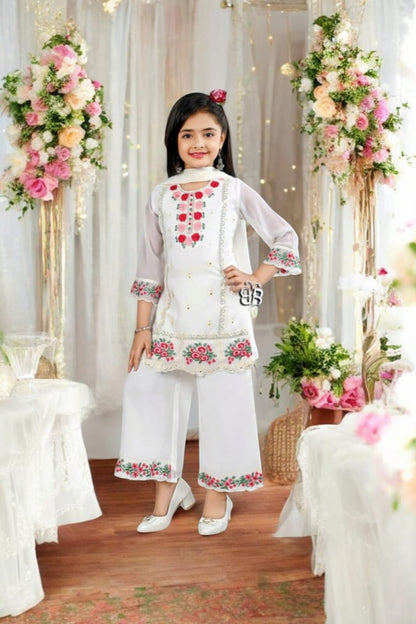 Fancy Ethnic Plazo Set-00672LA_White