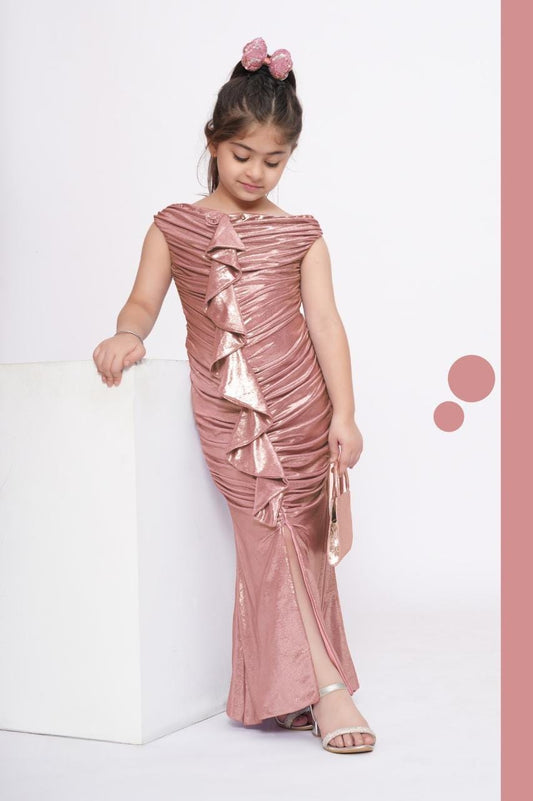 Western Gown Bodyfit - 25049_Rose Pink